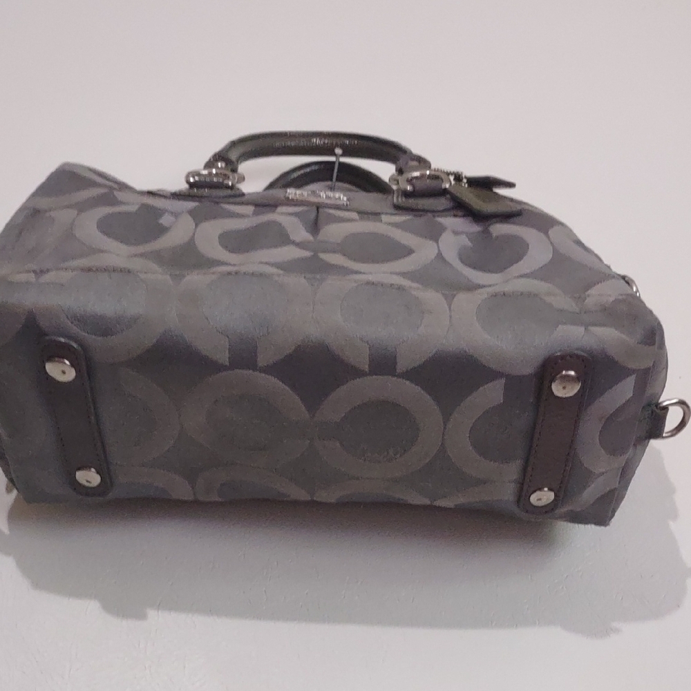 Coach Gray and Black Satchel - Picture 7 of 16